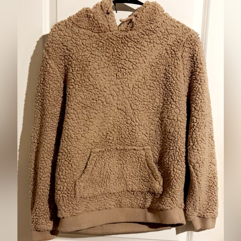 love tree brown fluffy jacket